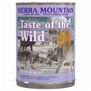 Lata Taste Of The Wild – Sierra Mountain – Cordero 390 g