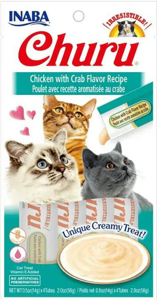 Churu Gato Pollo Con Cangrejo 4 U X 14 Gr Usa609