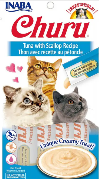 Churu Gato Atun Con Vieira 4u X 14 Gr (56 Gr) Usa604