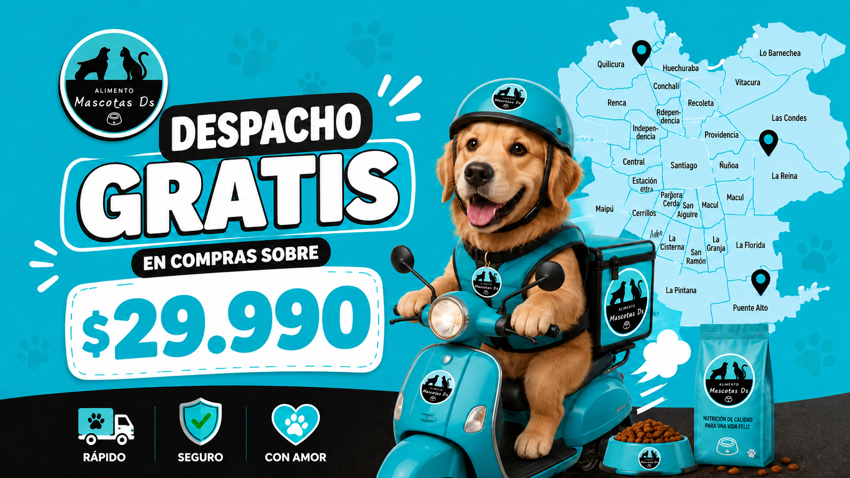 Entregas para mascotas felices